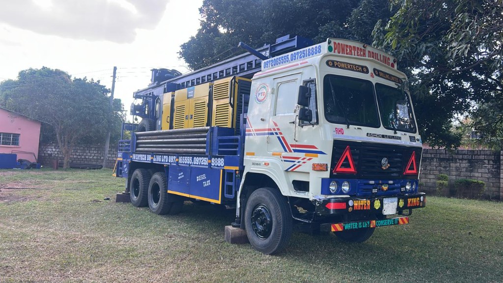 Powertech Drilling fleet truck on site
